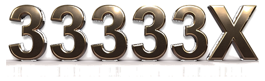 33333x logo